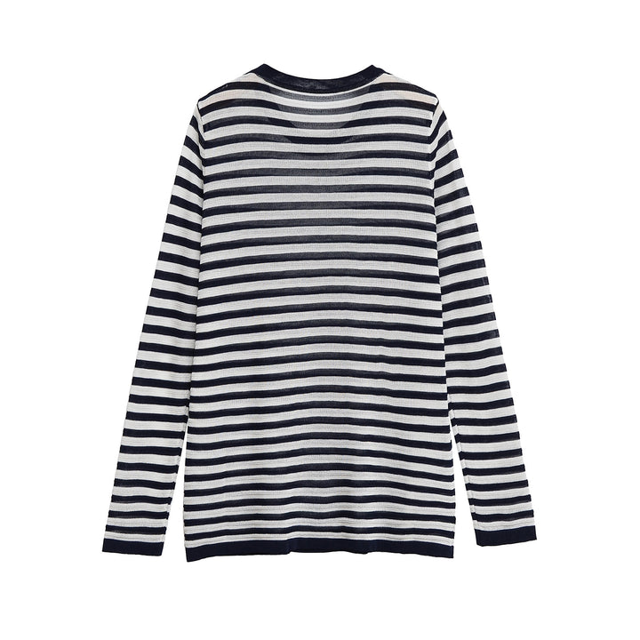 Femme Langarm stribet T-Shirt Stilla