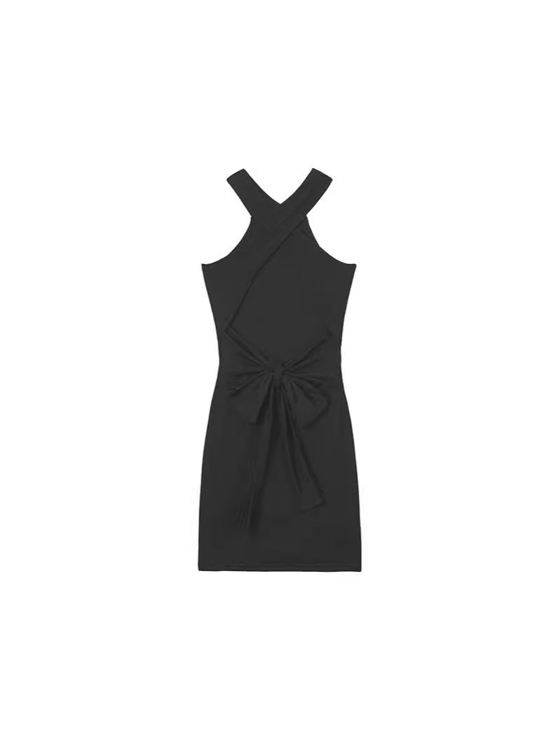Damer Sleek Halter Bodycon Kjole Stilla