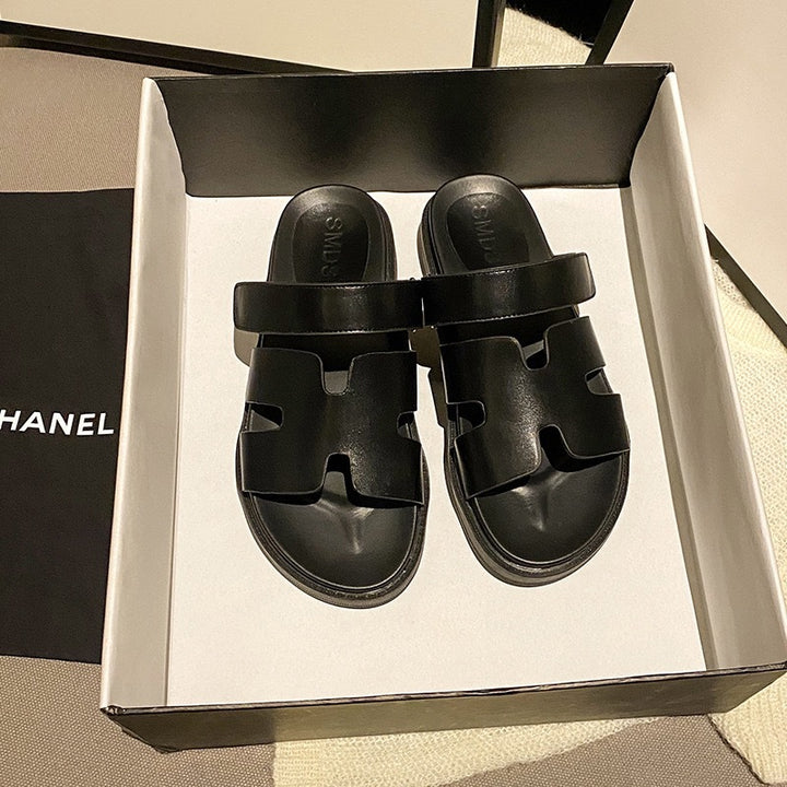 Kvinder Slide Sandaler med stilfuldt udskæringsdesign Stilla