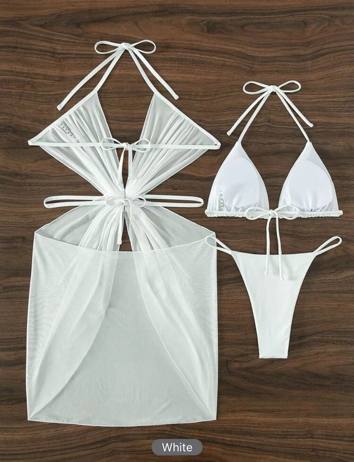 Dame Strandkjole med raffinerede cut-outs og hjerteudsmykning Stilla