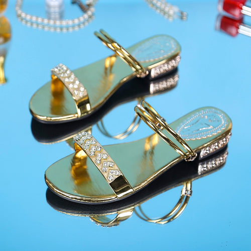 Dame Glamourøse Sandaler med glitrende accenter og elegant remdesign Stilla