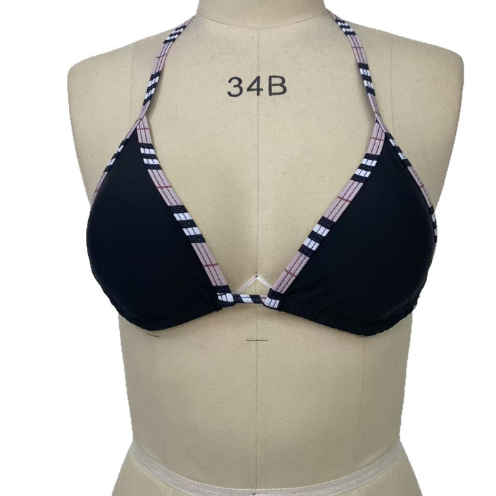 Dame triangel-bikini med mode snit og justerbare stropper Skovae