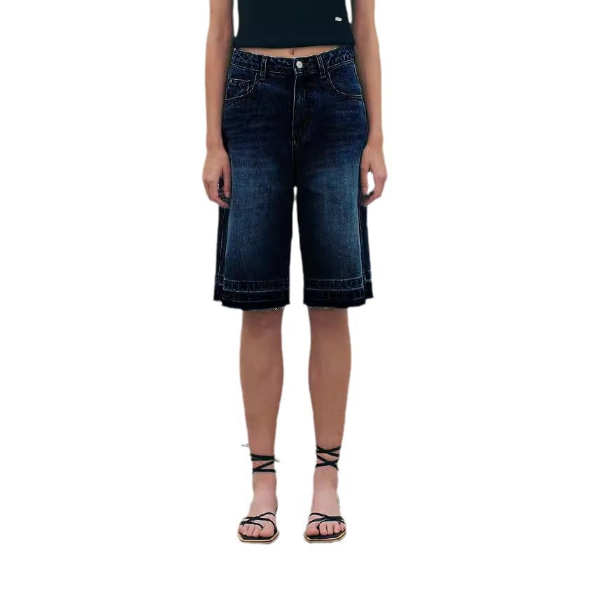 Damer Løst skårne denim-bukser i moderne design med høj talje og afslappede detaljer Stilla