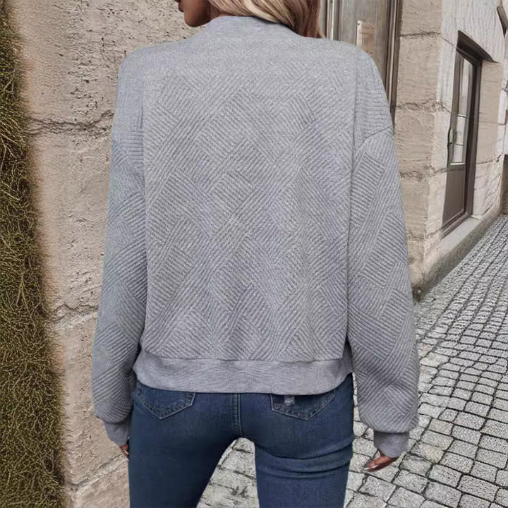 Dame sporty bomberjakke med struktureret design og høje manchetter Stilla