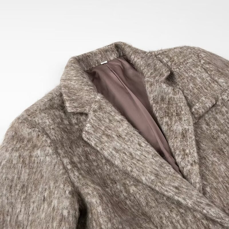 Kvinders elegante blazerjakke med tekstureret overflade Stilla