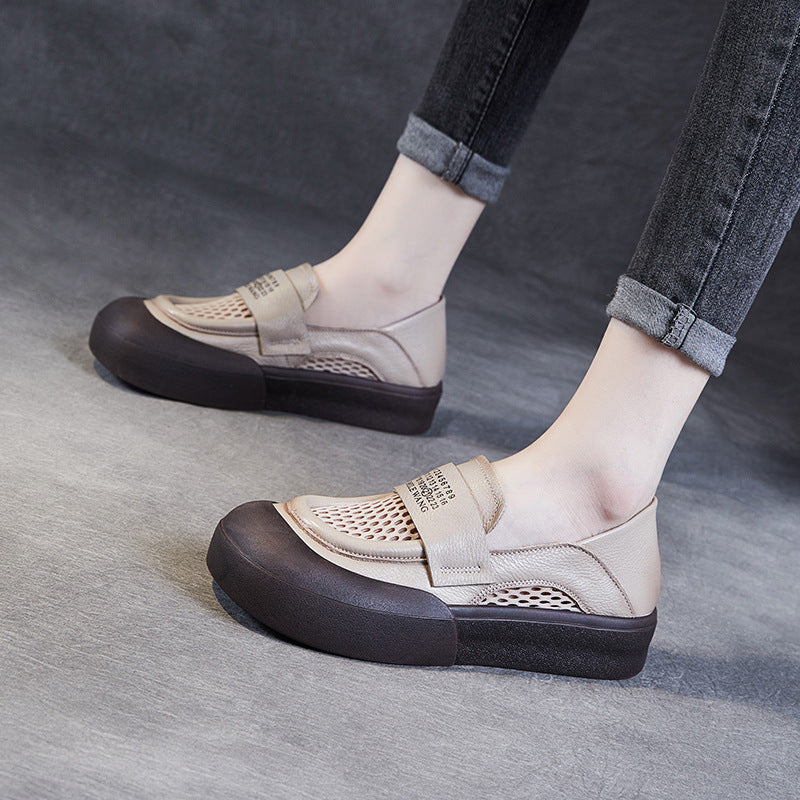 Dame Slip-On Sporty Sneakers med Åndbart Netdesign Stilla