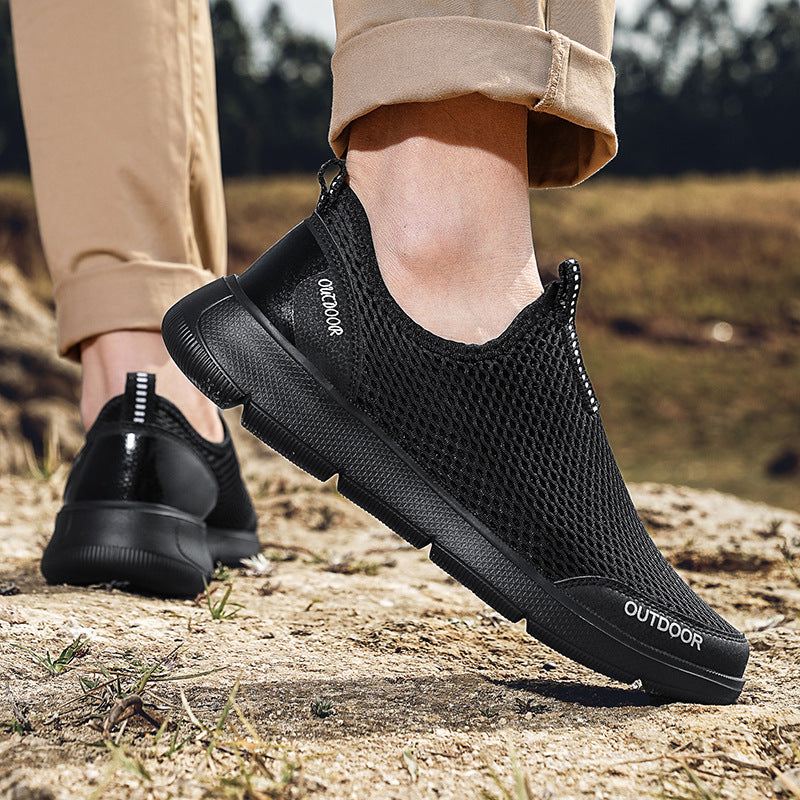 Herrer åndbare Outdoor Slip-On Sneakers Stilla