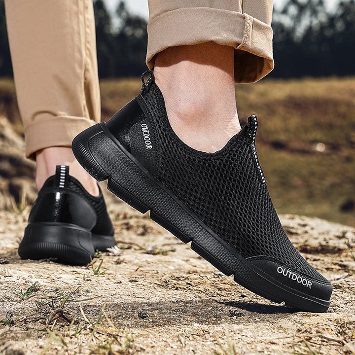 Herrer åndbare Outdoor Slip-On Sneakers Stilla