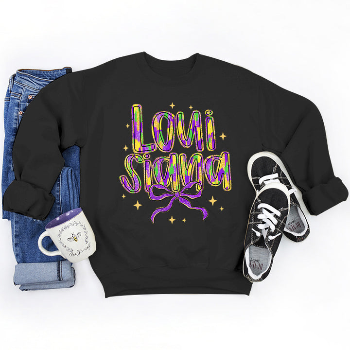 Kvinders sweatshirt med kreativ skrift og blødt inderskud Stilla