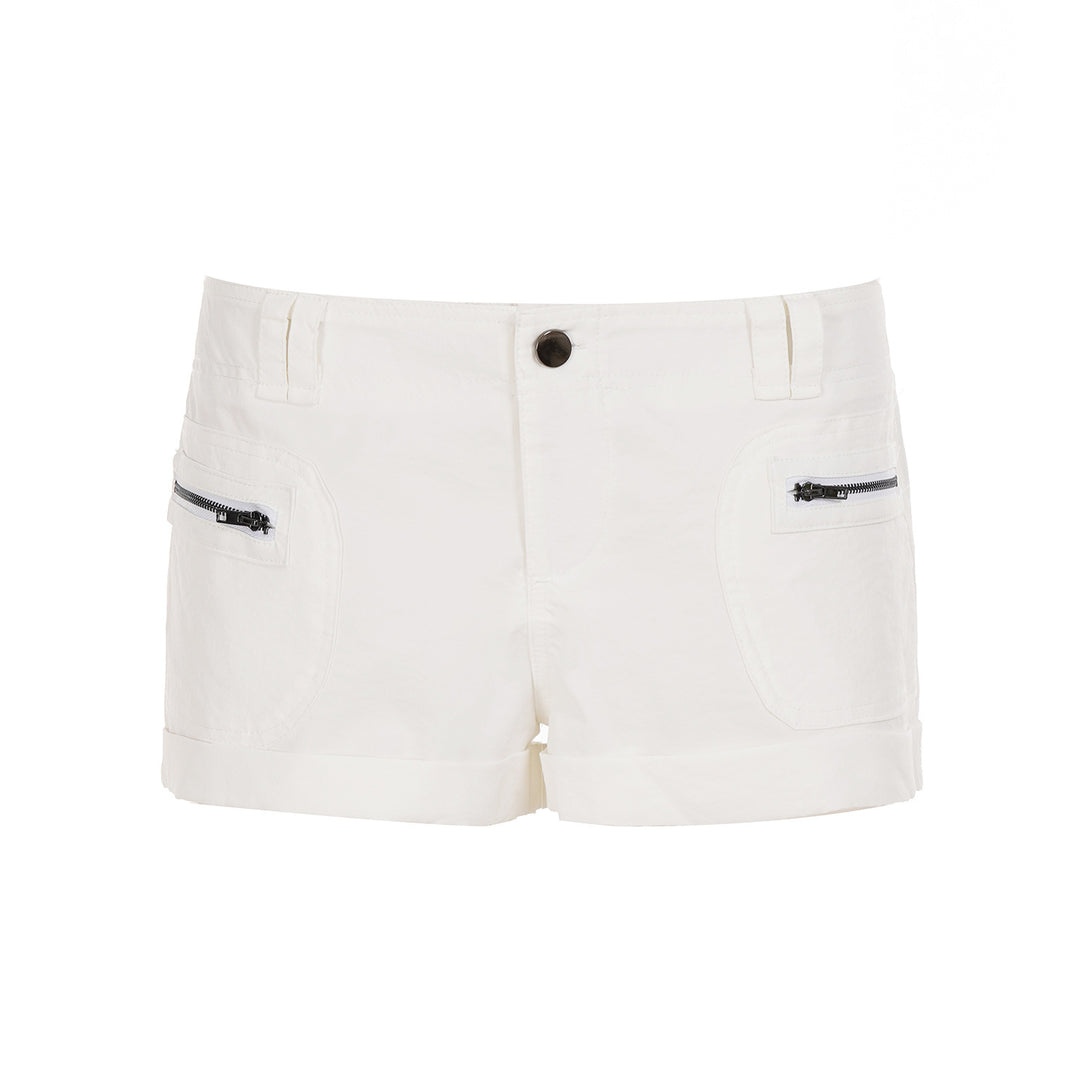 Dame let shorts med praktiske lynlåslommer Skovae
