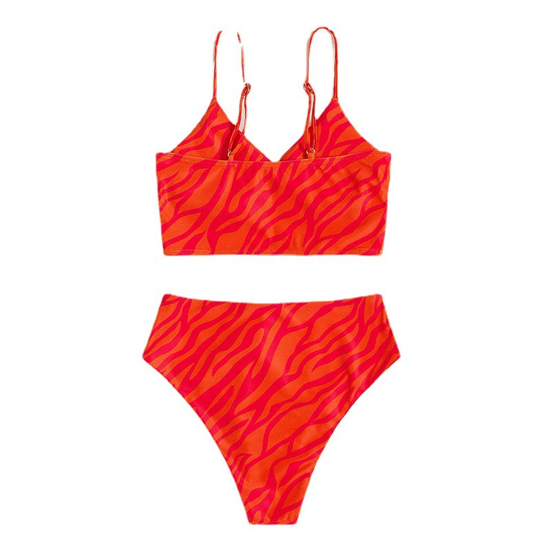 Dame Triangel-Bikini med smart indpakningsoverdel Skovae