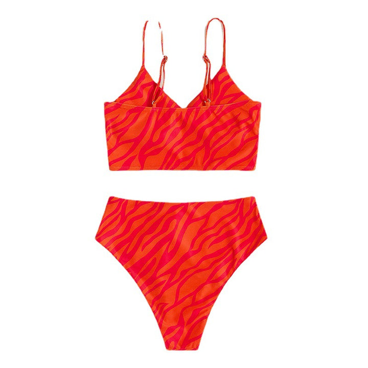 Dame Triangel-Bikini med smart indpakningsoverdel Skovae