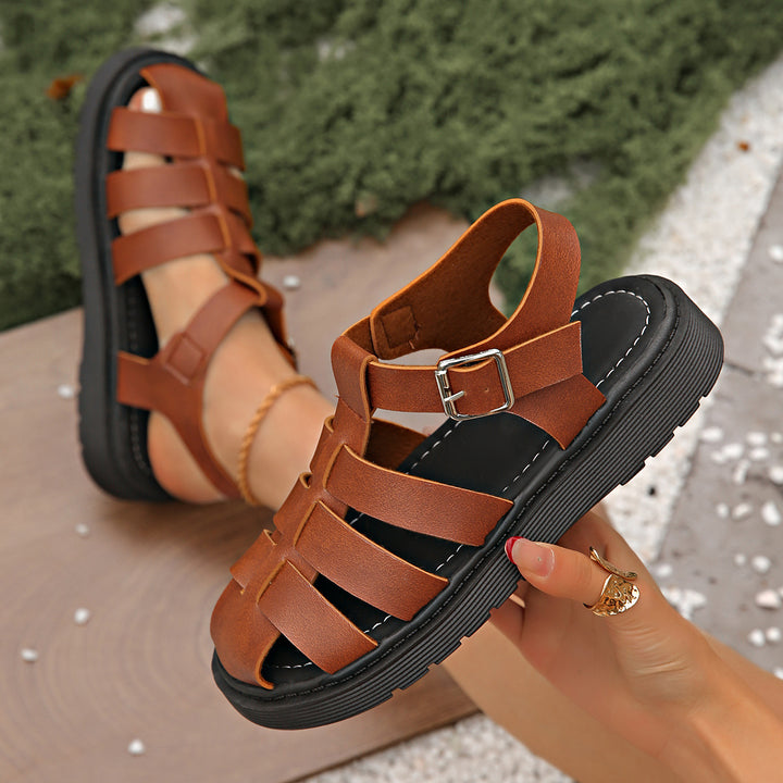 Dame komfortable og moderne sandaler med justerbare remme og skridsikker sål Stilla