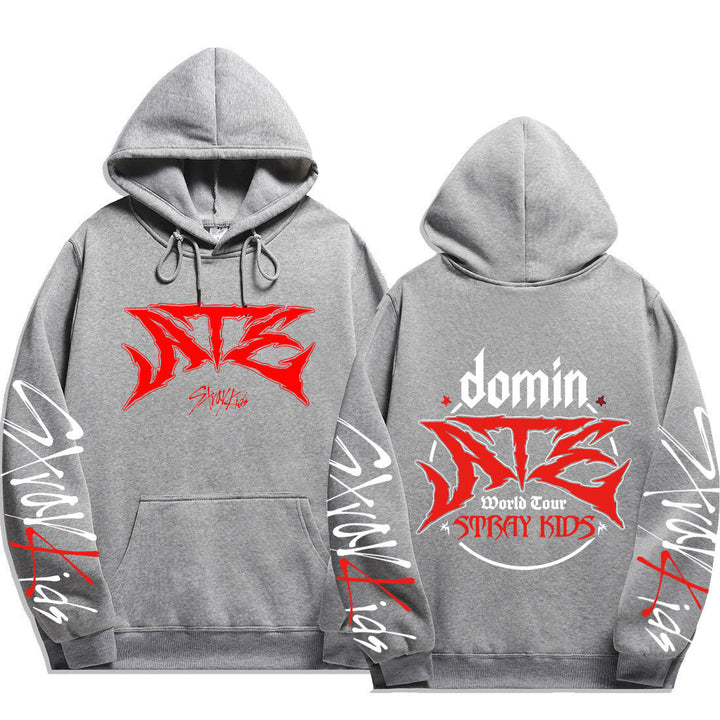 Dame hoodie med iøjnefaldende grafisk design Skovae