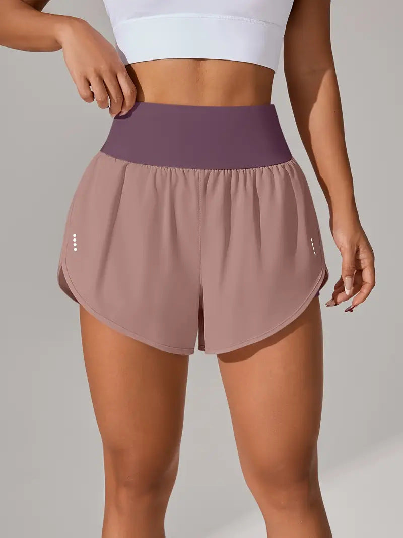 Dame Sporty Løbe shorts med strækbart liv og åndbare mesh-indsæt Stilla