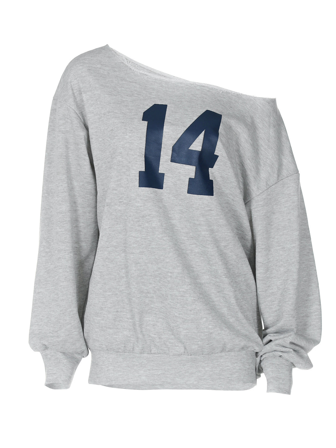 Dame Oversized Sweatshirt med stilfuld Cut-Out-design og sporty tryk Stilla