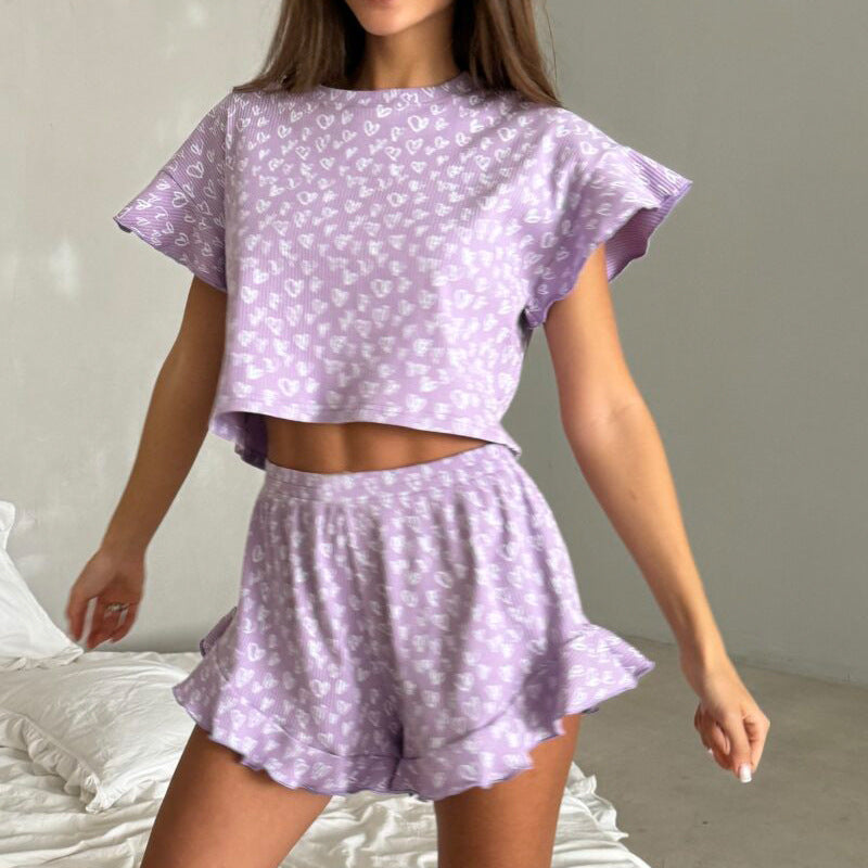 Dame Crop-Top Sæt Stilla