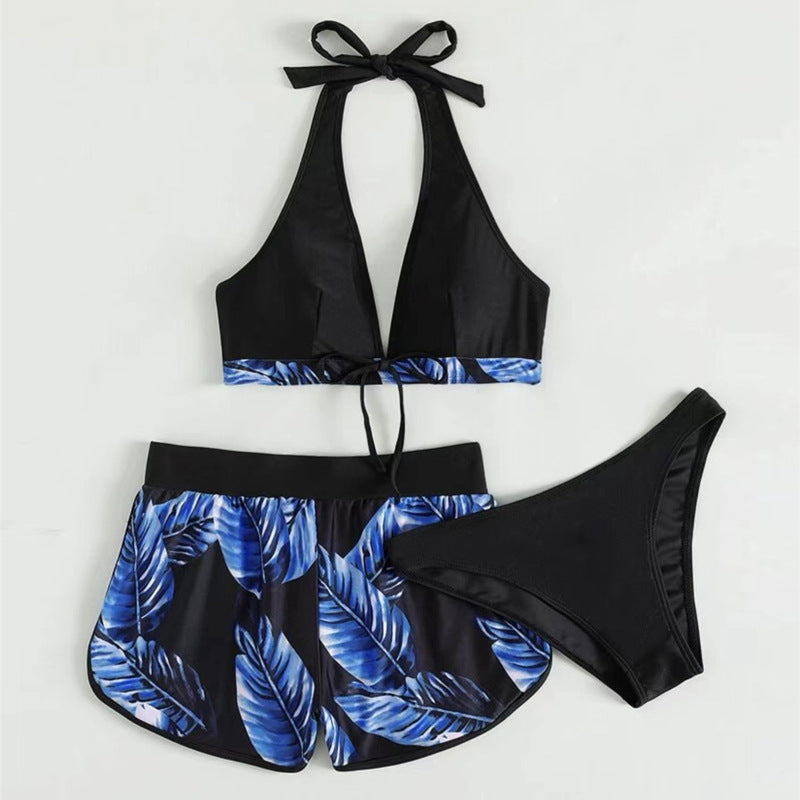 Dame Bikini-top med aftagelige stropper og moderigtige shorts Skovae