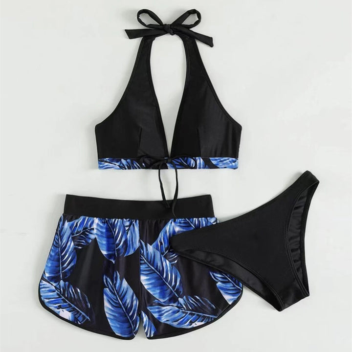 Dame Bikini-top med aftagelige stropper og moderigtige shorts Skovae
