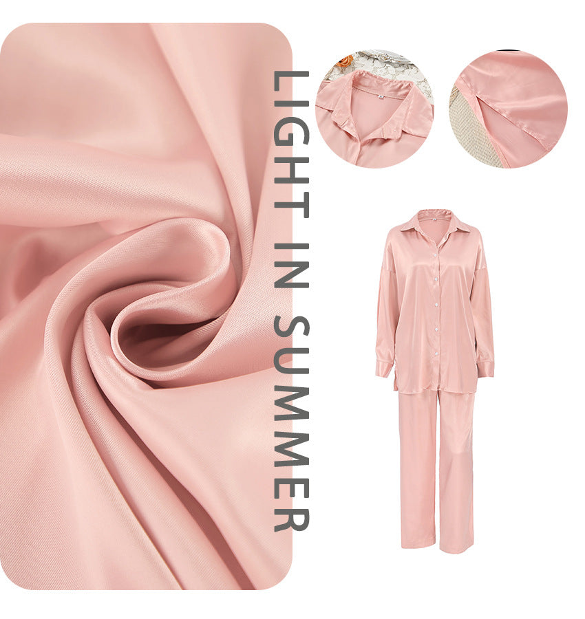 Dame Satin top i elegant oversized snit med knapdetaljer Stilla