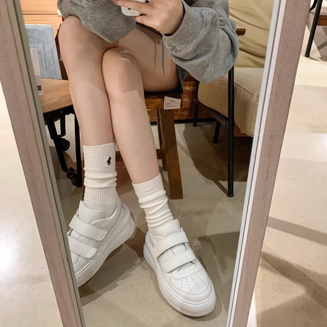 Dame platform sneakers med justerbare velcro-lukninger Stilla