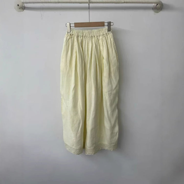 Femme Letvægts Luftige Linned Culottes Stilla