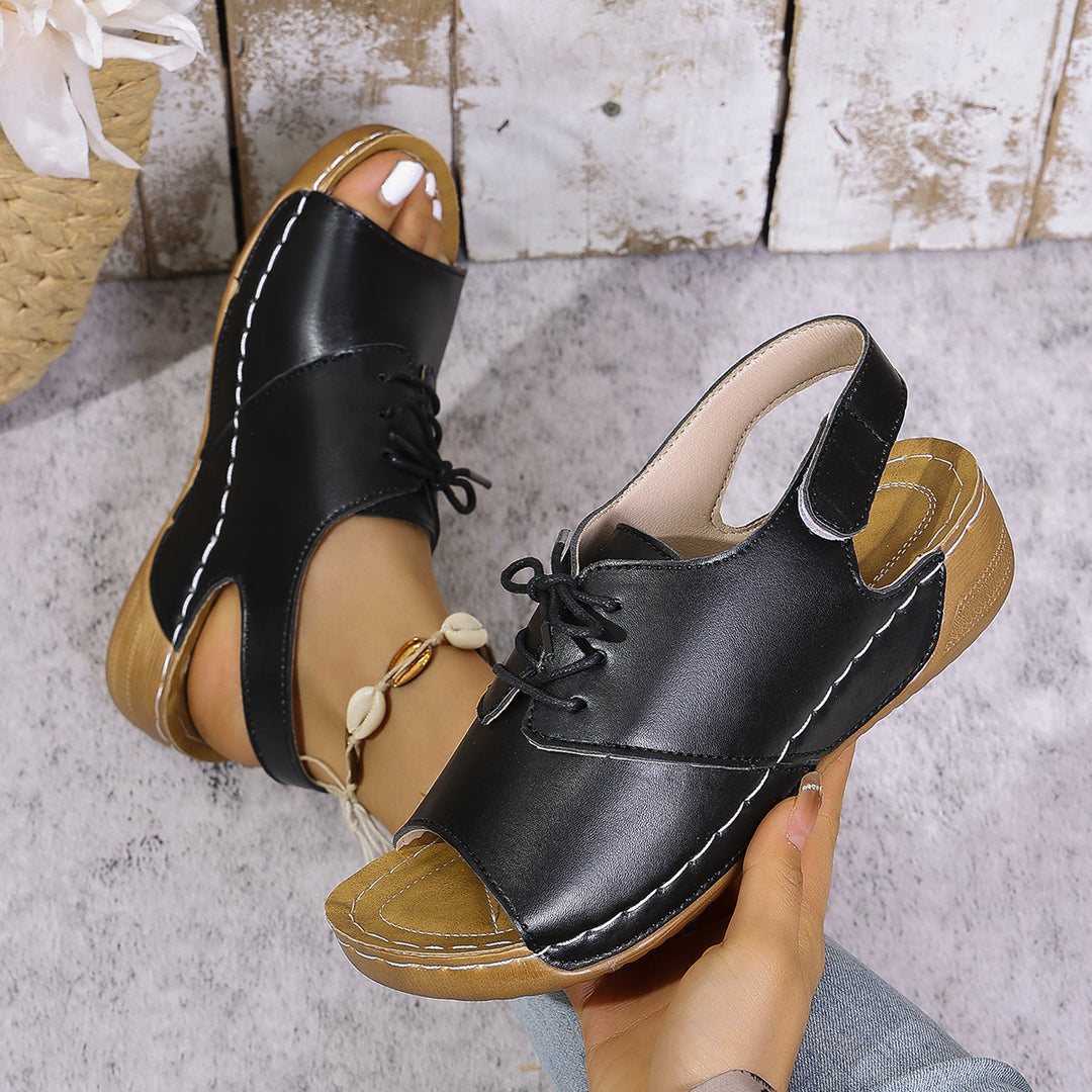 Dame Komfortable Tåsplit Sandaler med justerbart remsystem og ergonomisk sål Stilla