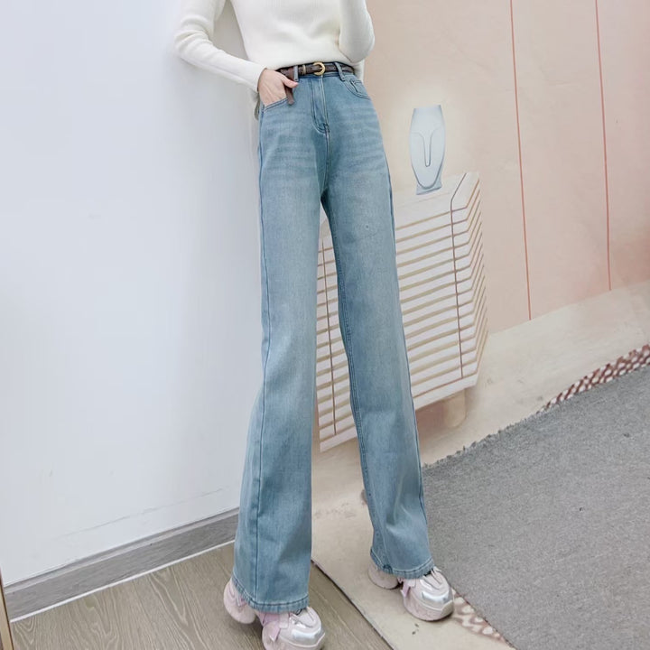 Dame Løst skårne jeans med høj talje og afslappet pasform Stilla
