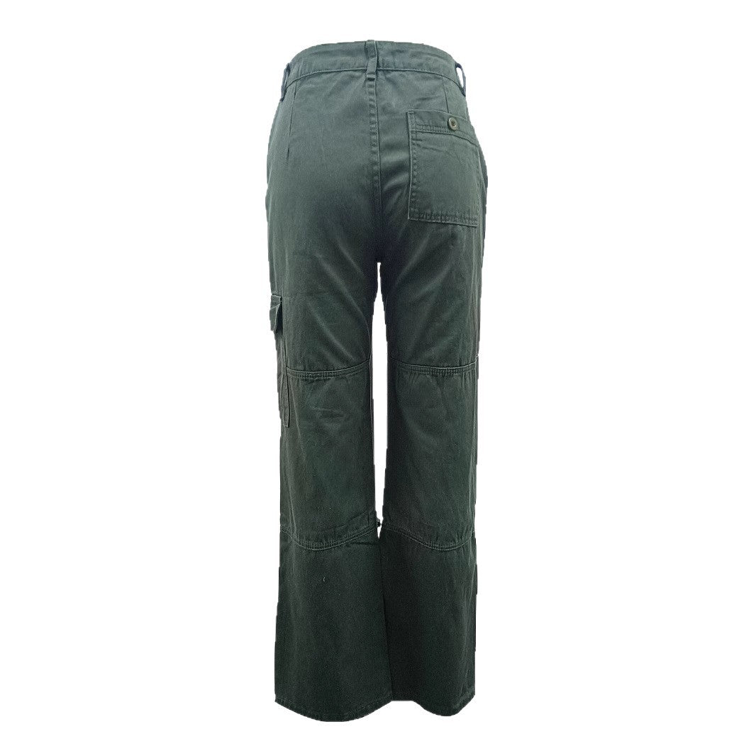 Dame Cargo-Jeans med bred pasform og praktiske sidelommer Stilla