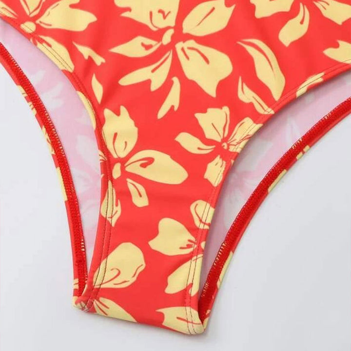 Dame Bikini-sæt med stilfuldt Crop-top og højt skåret buks Stilla