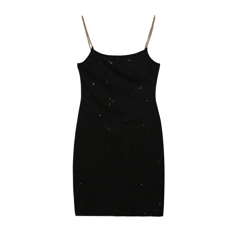 Dame Glinsende Bodycon Mini Kjole Stilla