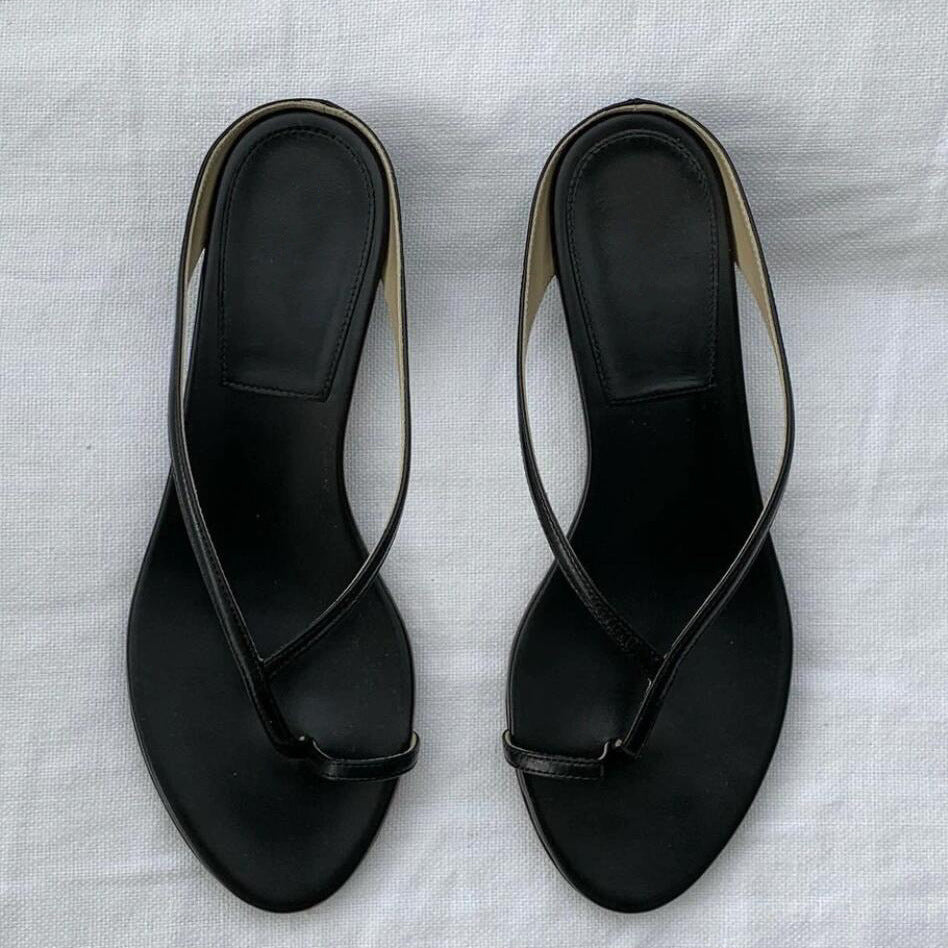 Dame elegante minimalistiske åbne tæer sko Stilla