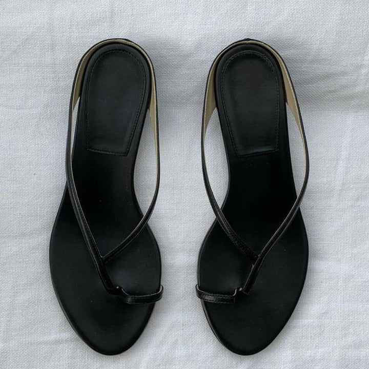 Dame elegante minimalistiske åbne tæer sko Stilla