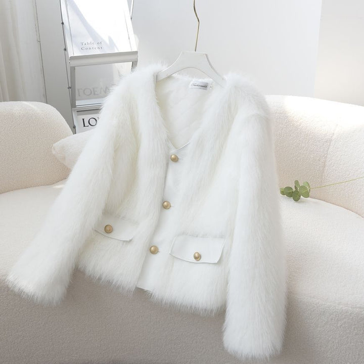 Kvindernes Fuzzy Fur Jakke Stilla