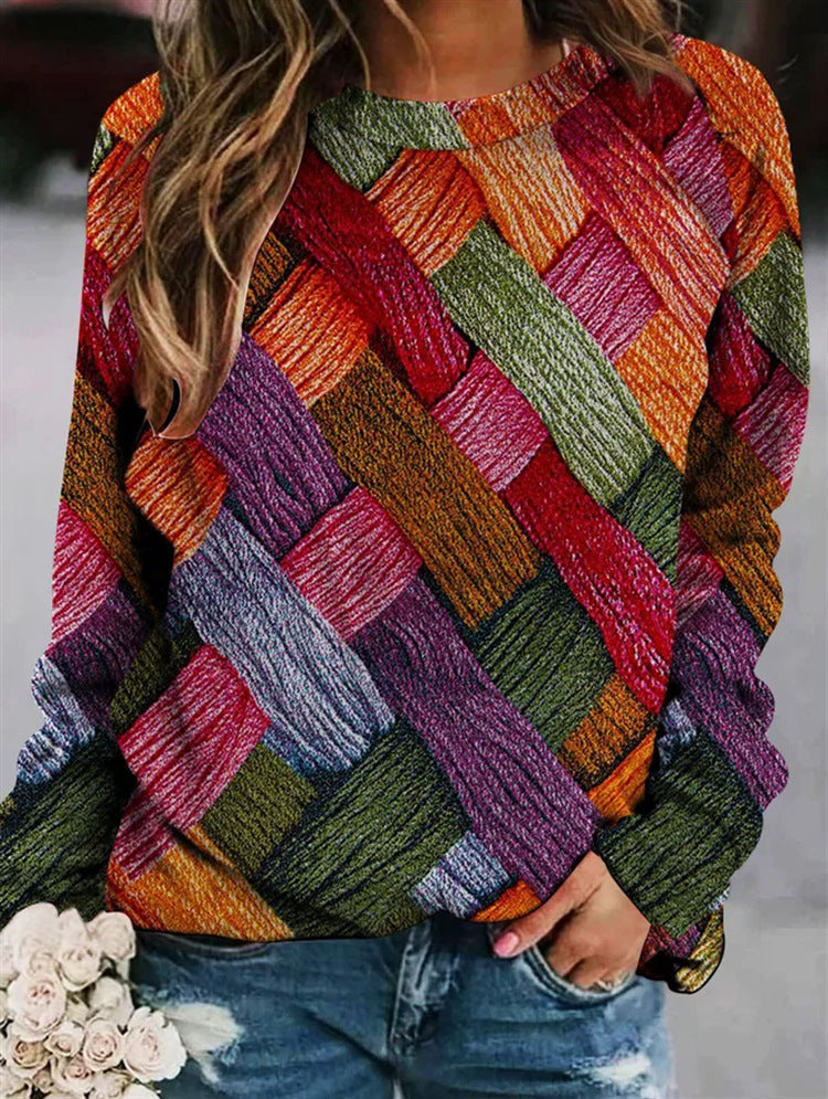 Stilla | Trykt Sweatshirt Af Uld
