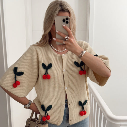 Femme Bestikket Ribstrik-Cardigan Stilla