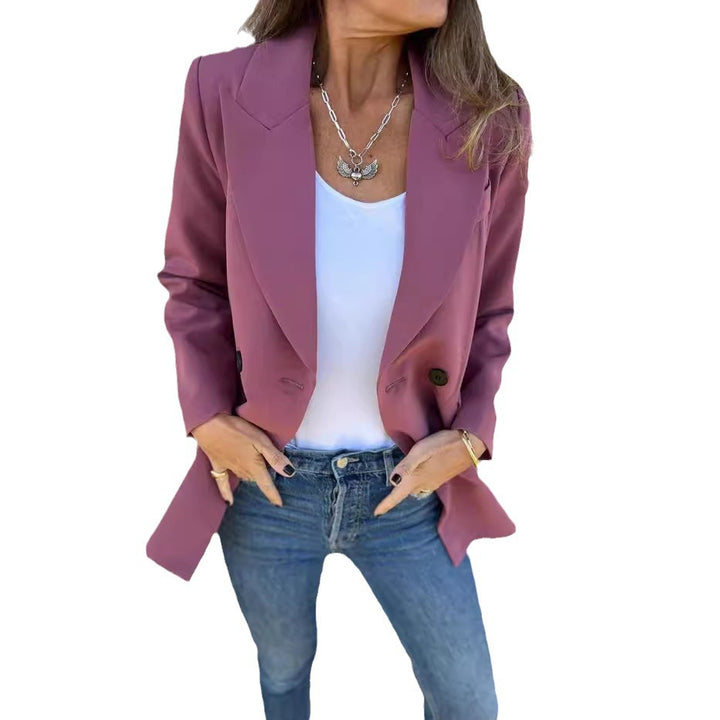 Dame Elegant og komfortabel blazer med dobbelt knaplukning Stilla