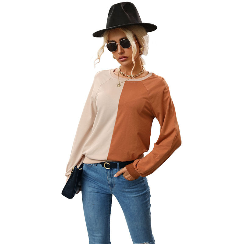 Kvindernes fashionable sweatshirt med trendy farveblok design Stilla