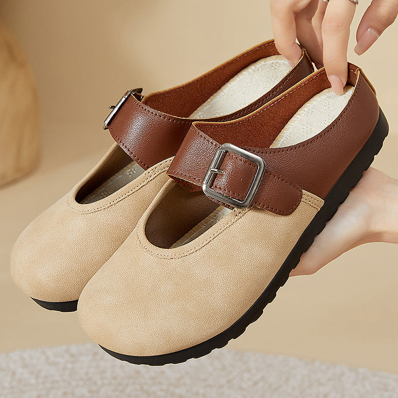 Femme Stilfulde Slip-On Spænde Træsko Stilla