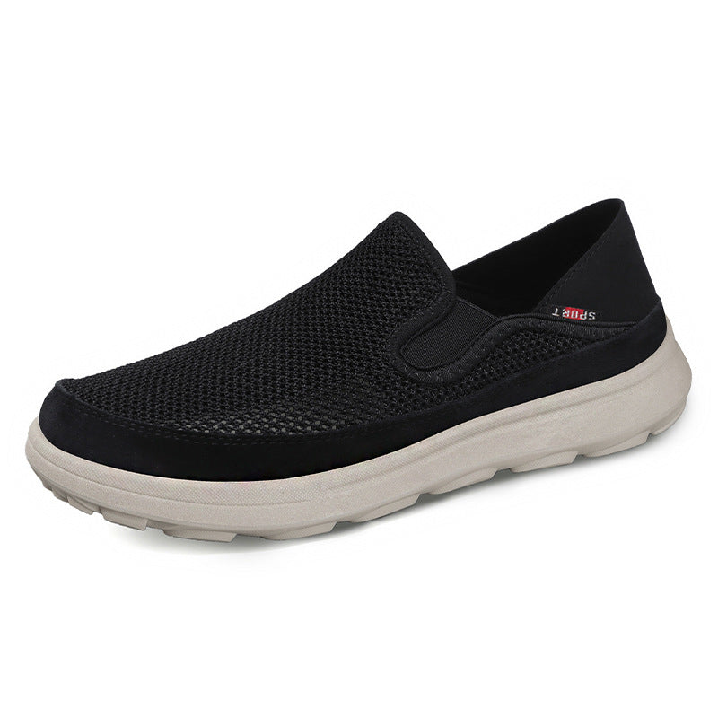 Dame Fleksible Slip-On Sneakers med åndbart Mesh-overdel og skridsikker sål Stilla