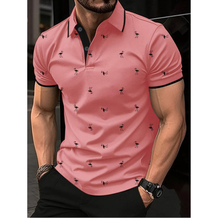 Herrer Fritid Trykt Polo-Shirt Stilla