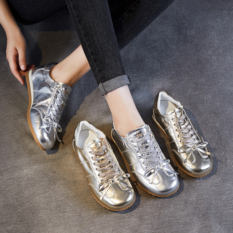 Dame Luxe Metallic Fashion Sneakers Stilla