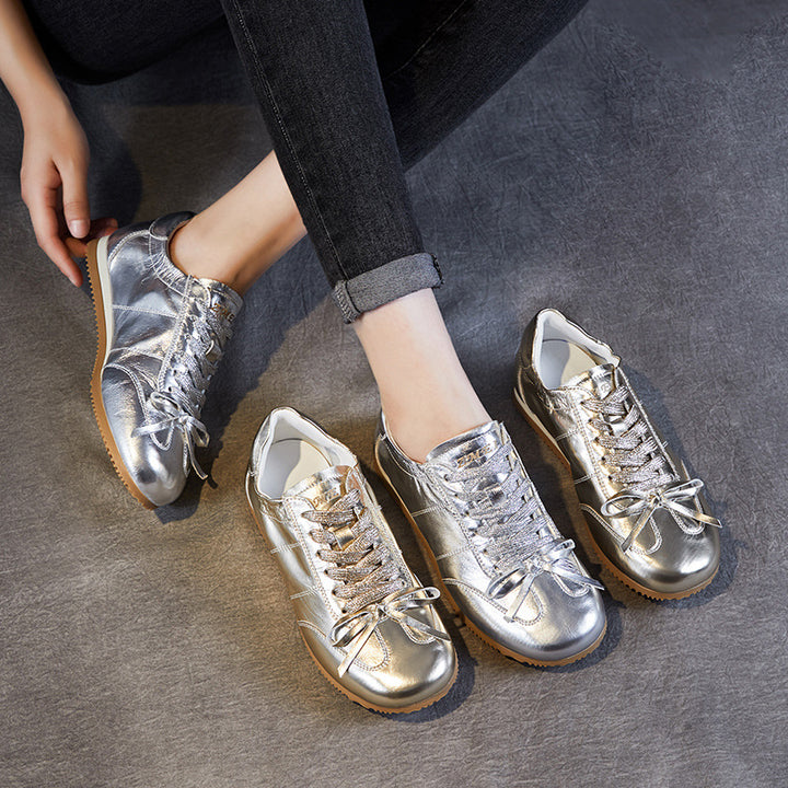 Dame Luxe Metallic Fashion Sneakers Stilla