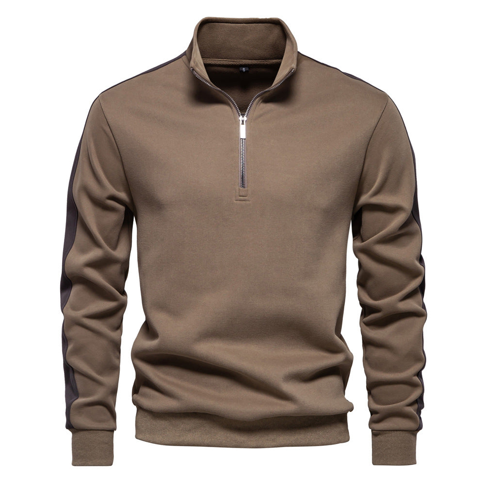 Herre fleecepullover med moderne halvlynlås og innovativt design Stilla