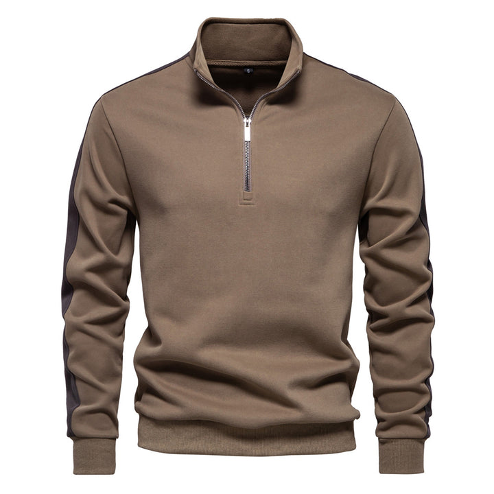 Herre fleecepullover med moderne halvlynlås og innovativt design Stilla