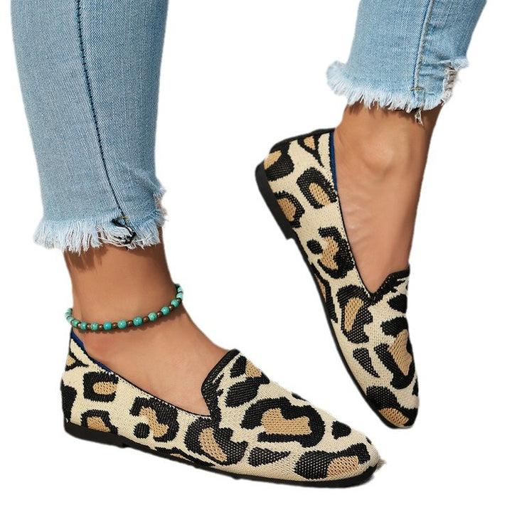 Dame Slip-On Sko med mod chic dyreprint Stilla