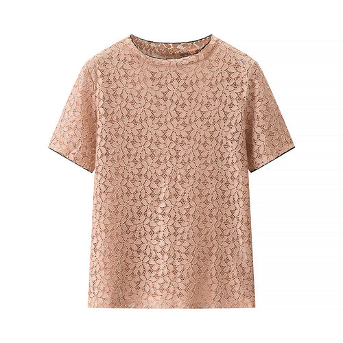 Dame spidstop med elegant rund halsudskæring og alsidigt design Stilla