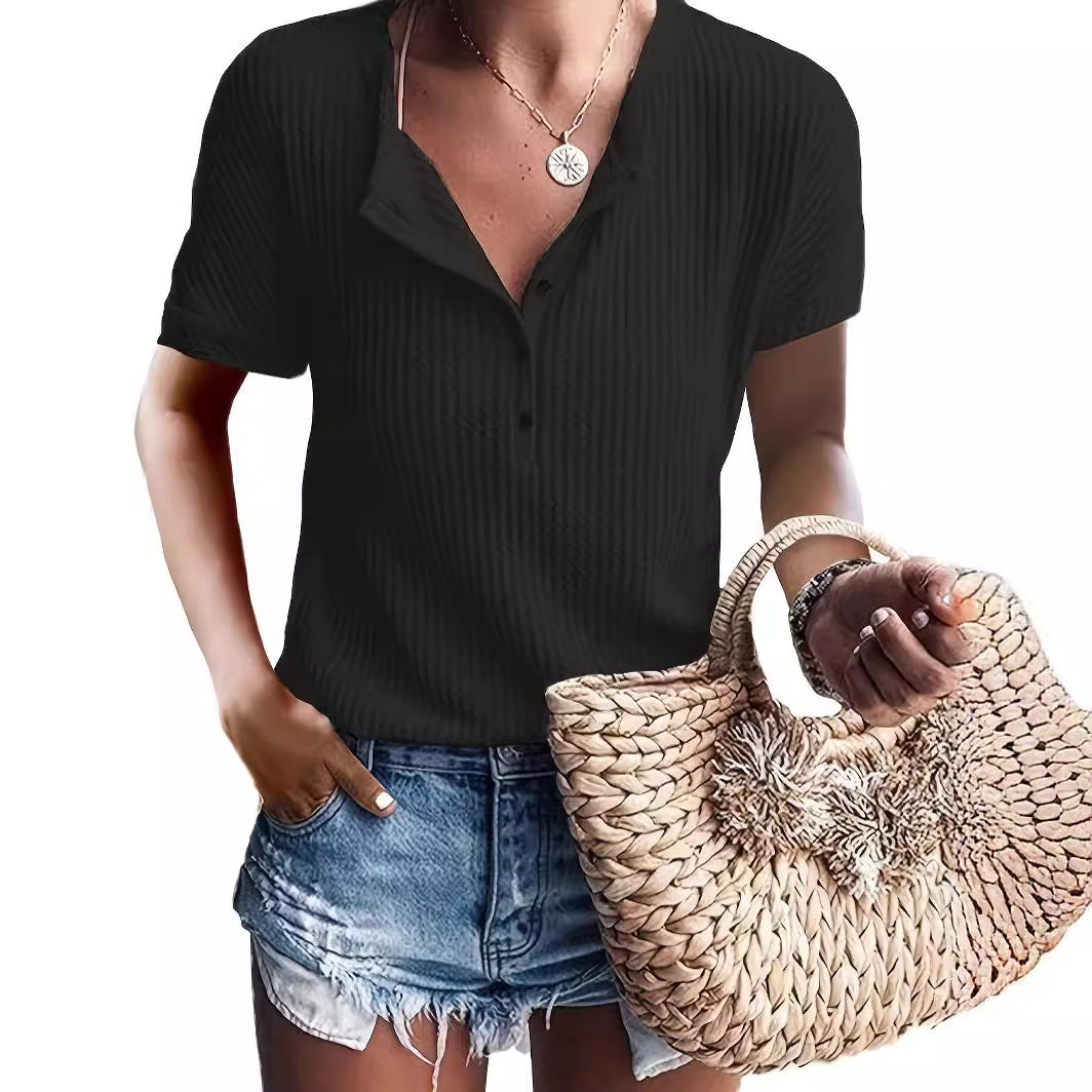 Dame Kortærmet Polo med struktureret Design Stilla