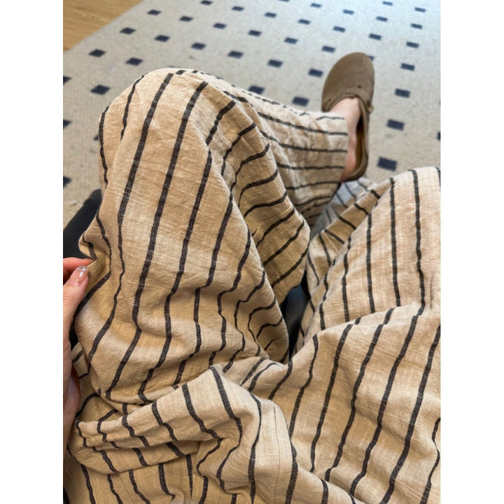 Femme Bredbenet Stribet Bukser Stilla