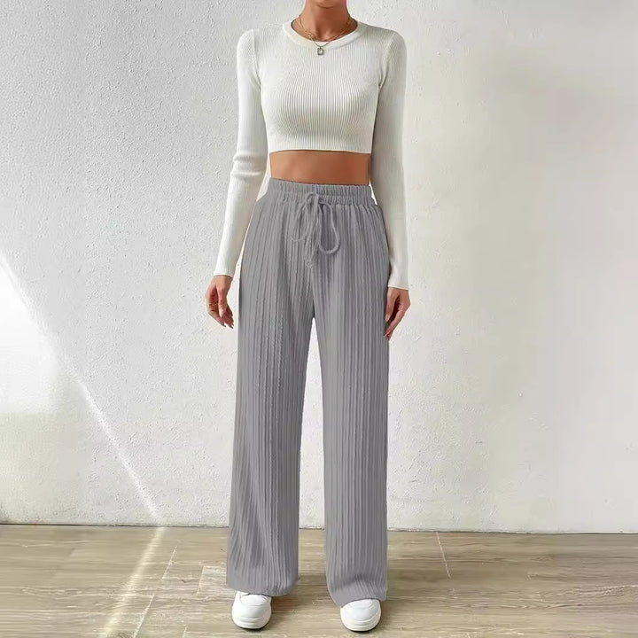 Dame Casual Plissé Bukser Stilla
